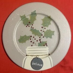 New Mason Jar Tag Primitive Wooden Plate